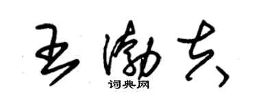 朱锡荣王渤夫草书个性签名怎么写