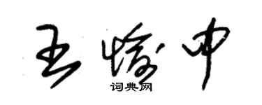 朱锡荣王愉中草书个性签名怎么写