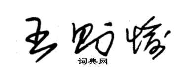 朱锡荣王则愉草书个性签名怎么写