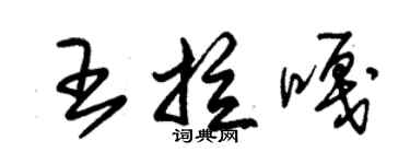 朱锡荣王拉嘎草书个性签名怎么写