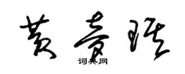 朱锡荣黄梦琪草书个性签名怎么写