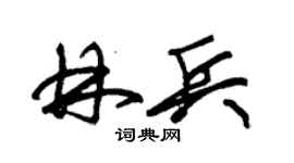 朱锡荣林兵草书个性签名怎么写