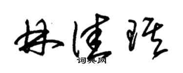 朱锡荣林佳琪草书个性签名怎么写