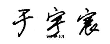 朱锡荣于宇宸草书个性签名怎么写