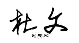 朱锡荣杜文草书个性签名怎么写