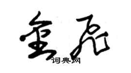 朱锡荣金飞草书个性签名怎么写