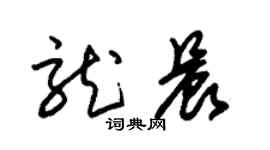 朱锡荣龙晨草书个性签名怎么写