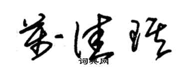 朱锡荣万佳琪草书个性签名怎么写