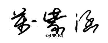 朱锡荣万紫涵草书个性签名怎么写