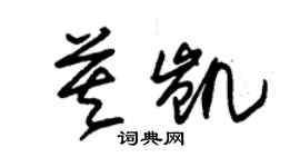 朱锡荣莫凯草书个性签名怎么写