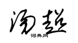 朱锡荣汤超草书个性签名怎么写