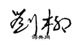 曾庆福刘柳草书个性签名怎么写