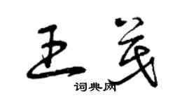 曾庆福王茂草书个性签名怎么写
