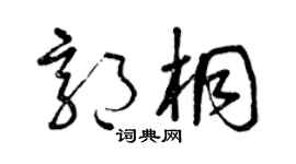 曾庆福郭桐草书个性签名怎么写