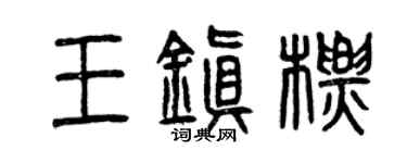 曾庆福王镇标篆书个性签名怎么写