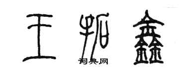 陈墨王拓鑫篆书个性签名怎么写