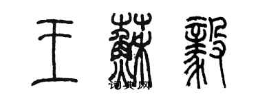 陈墨王苏毅篆书个性签名怎么写