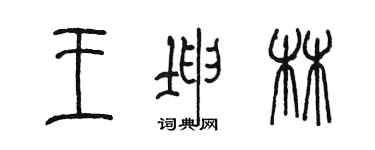 陈墨王坤林篆书个性签名怎么写
