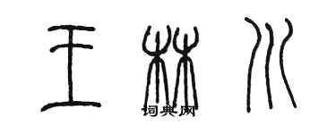 陈墨王林川篆书个性签名怎么写