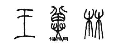 陈墨王冀林篆书个性签名怎么写