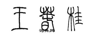 陈墨王春桂篆书个性签名怎么写
