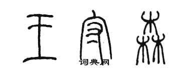 陈墨王守森篆书个性签名怎么写