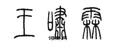 陈墨王啸霖篆书个性签名怎么写