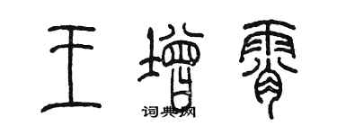 陈墨王增霄篆书个性签名怎么写