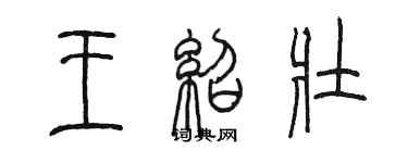 陈墨王绍壮篆书个性签名怎么写