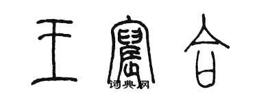 陈墨王宸合篆书个性签名怎么写