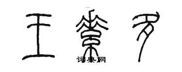 陈墨王素多篆书个性签名怎么写
