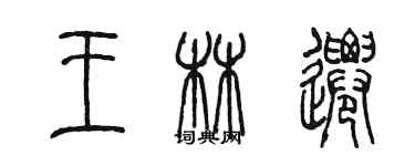 陈墨王林迁篆书个性签名怎么写