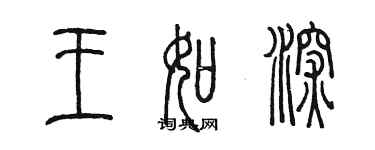 陈墨王如深篆书个性签名怎么写
