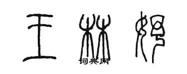 陈墨王林妤篆书个性签名怎么写