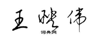 梁锦英王映伟草书个性签名怎么写