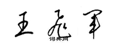 梁锦英王飞军草书个性签名怎么写
