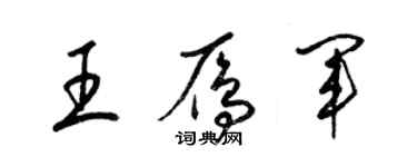 梁锦英王雁军草书个性签名怎么写