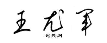 梁锦英王尤军草书个性签名怎么写