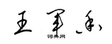 梁锦英王军香草书个性签名怎么写