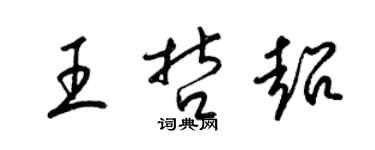 梁锦英王哲超草书个性签名怎么写
