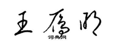 梁锦英王雁明草书个性签名怎么写