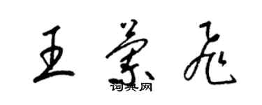 梁锦英王兰飞草书个性签名怎么写