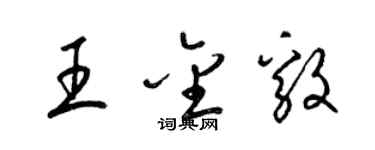 梁锦英王金毅草书个性签名怎么写