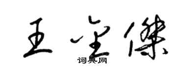 梁锦英王金杰草书个性签名怎么写