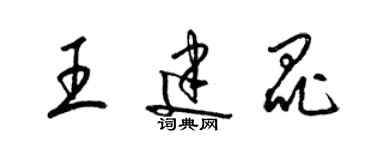 梁锦英王建昆草书个性签名怎么写