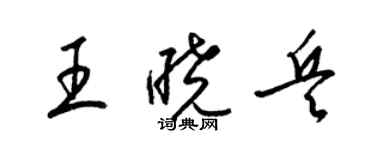 梁锦英王晓兵草书个性签名怎么写
