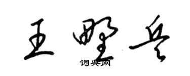 梁锦英王野兵草书个性签名怎么写
