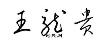 梁锦英王龙贵草书个性签名怎么写