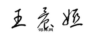 梁锦英王晨娅草书个性签名怎么写
