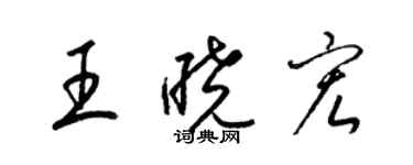 梁锦英王晓宏草书个性签名怎么写